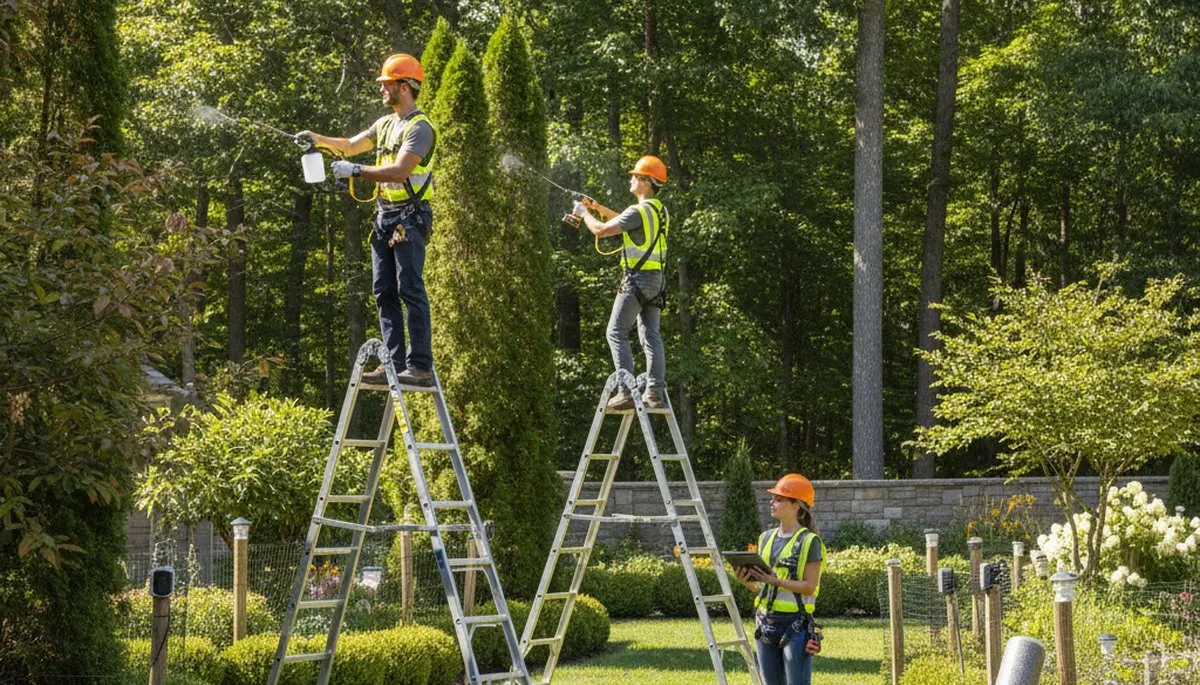 Deer deterrent service protecting trees and landscaping in Overland Park, KS