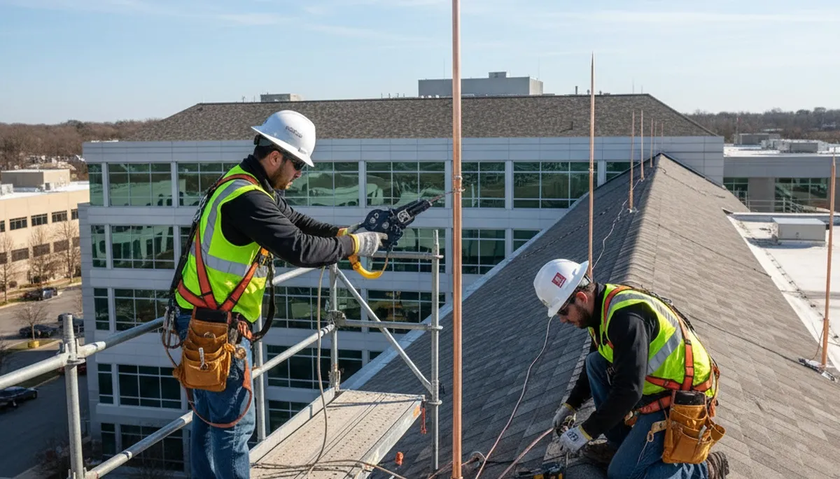 Lightning protection system installed for trees in Overland Park, KS by Arbor Tree Care