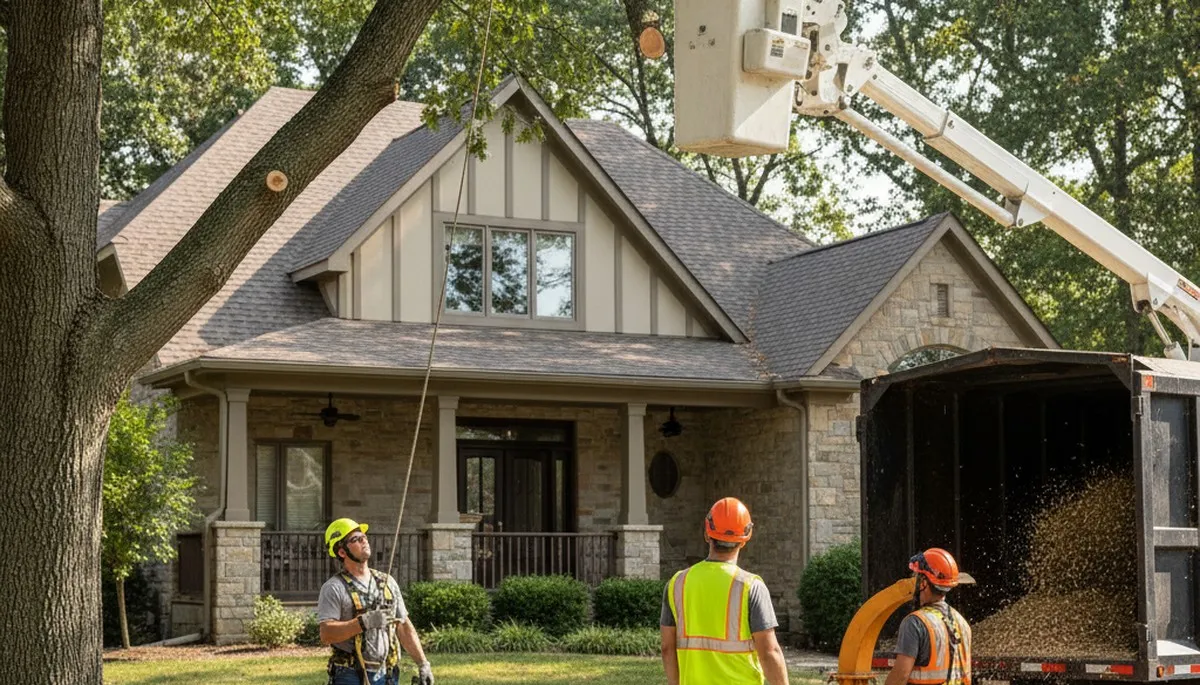 Tree removal crew serving Overland Park, KS for safe, professional tree service
